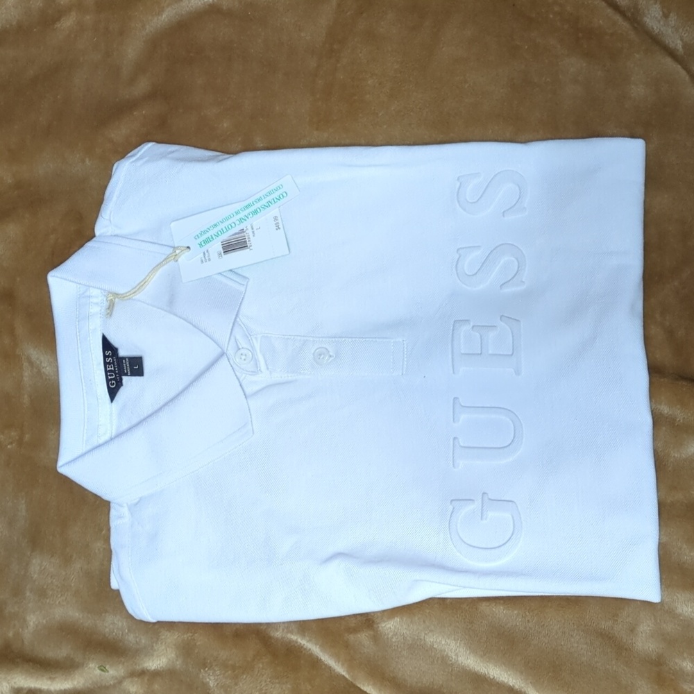 Guess Ellington Pure White Polo Large